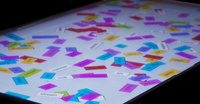 Magnetic Words Multitouch App