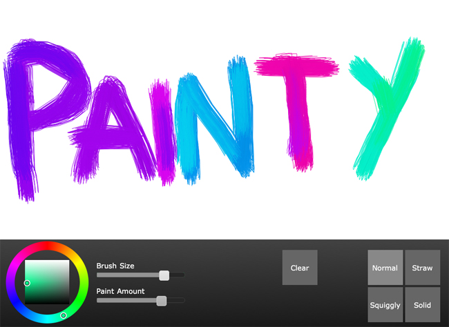 painty – A simple HTML5 web app for the iPad