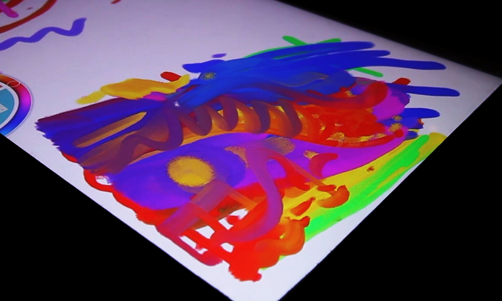 Combining PixelBender paint mixing with TUIO blob size