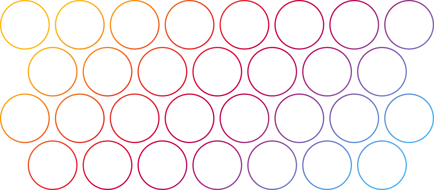 CSS Hexagonal packed grid