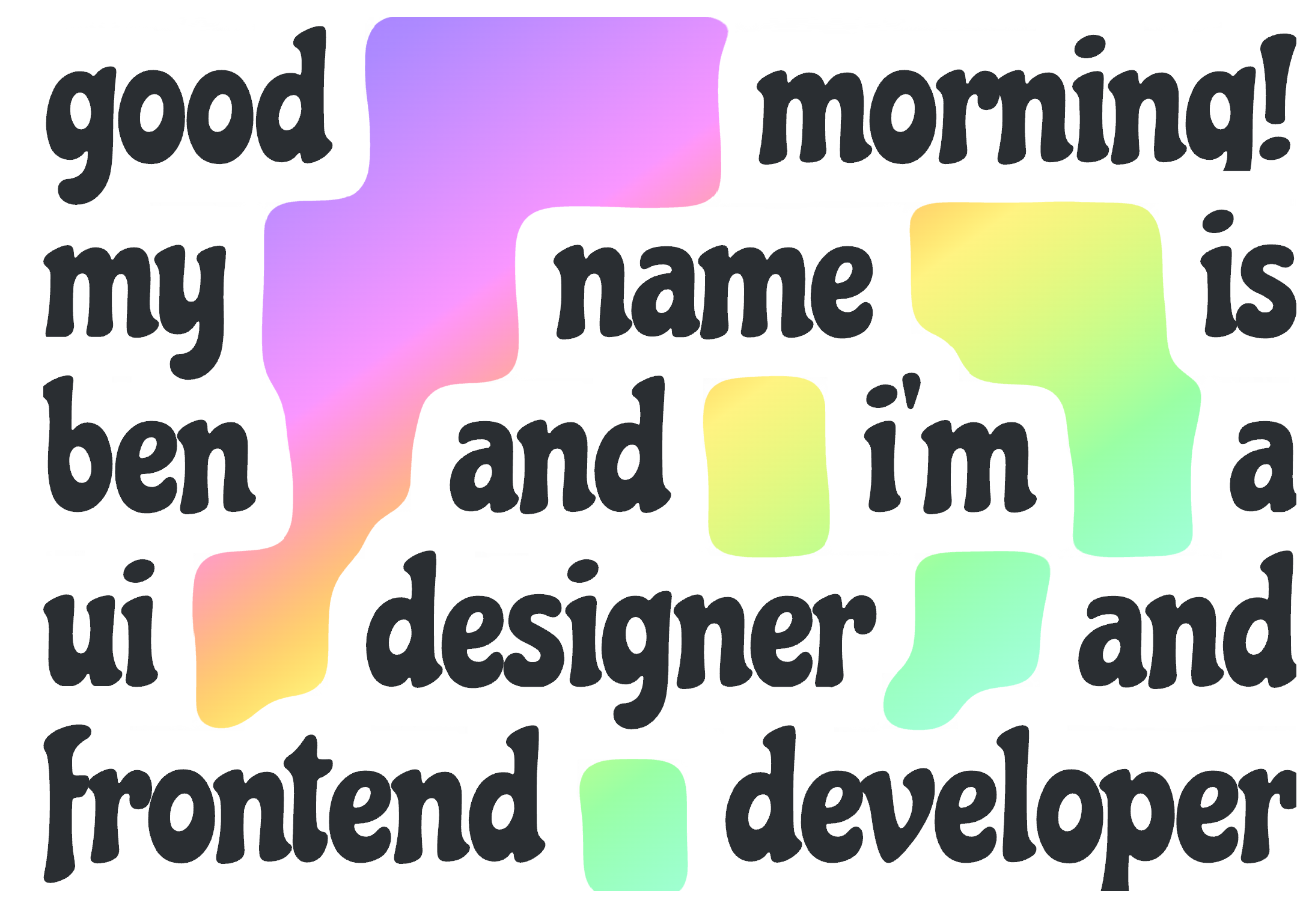 Gradient text gaps with CSS